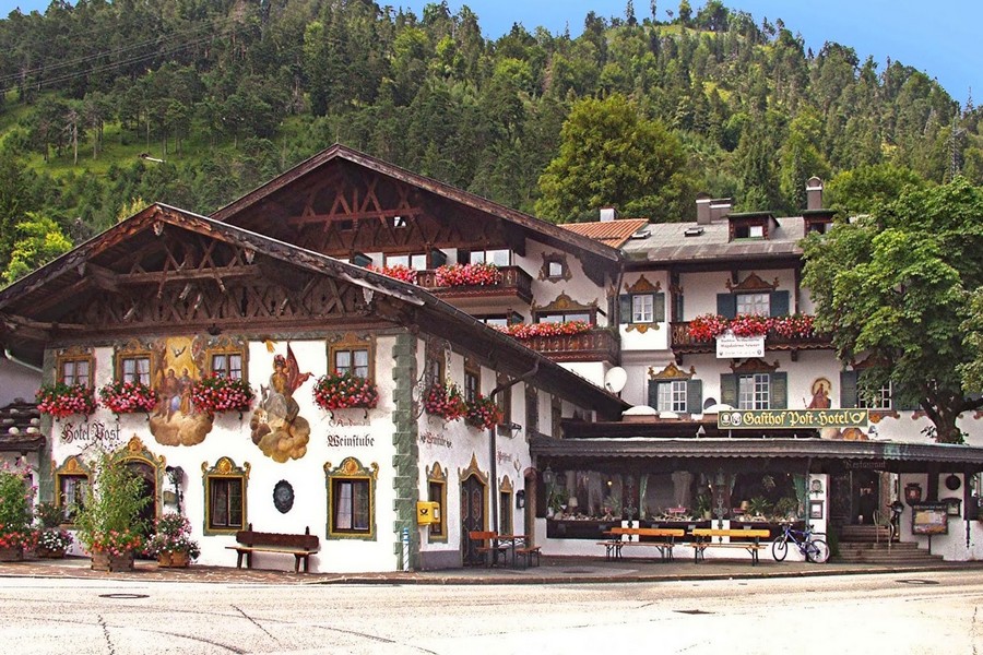 Malowane domy w Wallgau