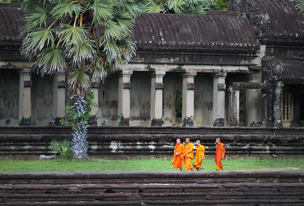 Mnisi w Angkor Wat. Fot. S.Adamczak