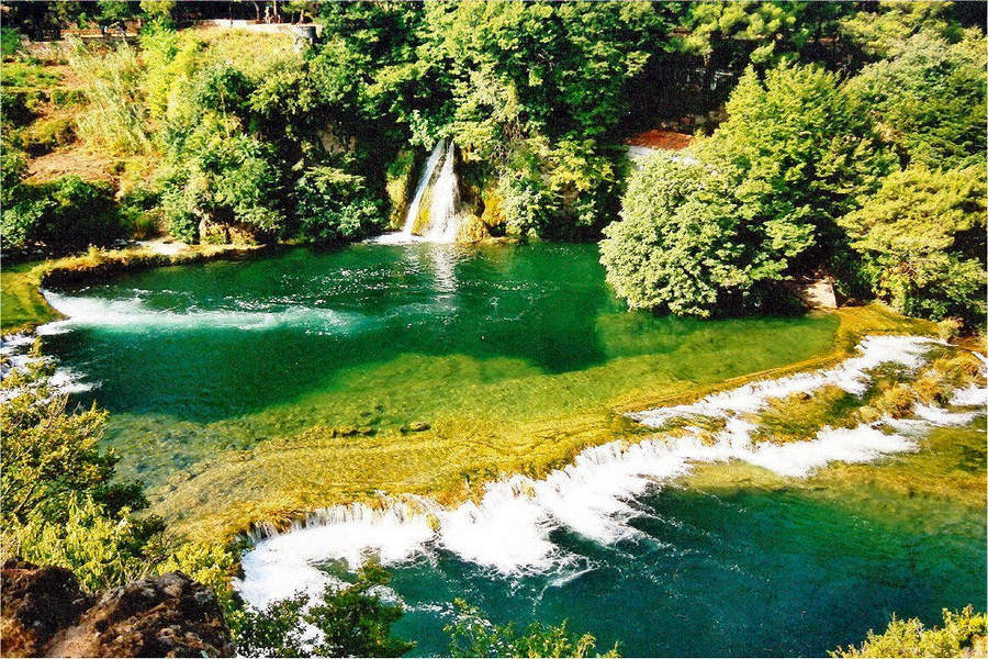 Okolice wodospadu Skradinski Buk