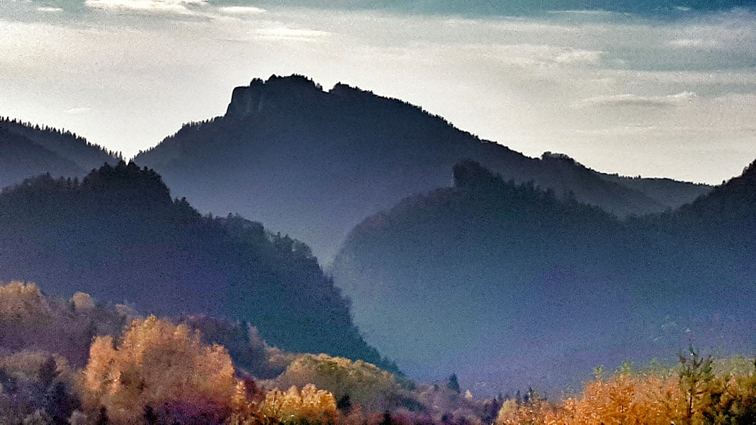 Widok na Trzy Korony z Palenicy w Małych Pieninach (fot. Paweł Klimek)