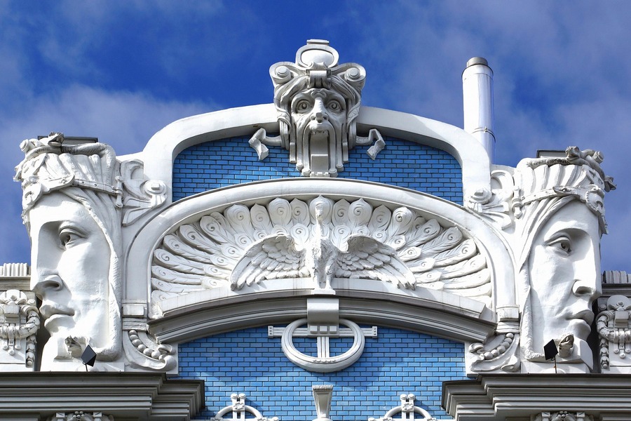 Detal ryskiej architektury secesyjnej