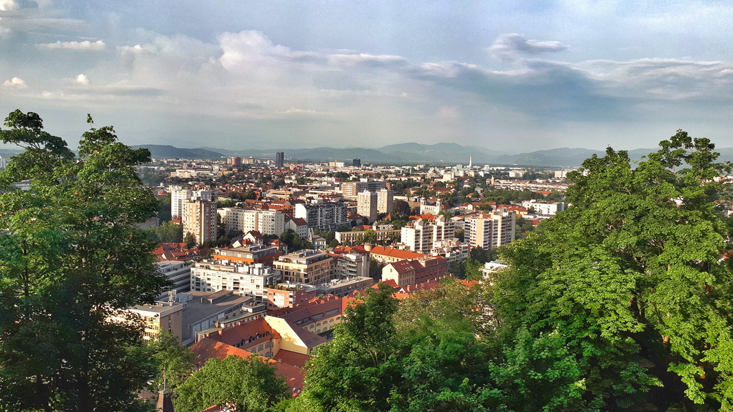 Widok na centrum Lublany (fot. Paweł Klimek)