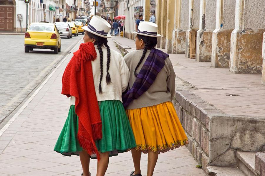Indianki na ulicy Quito