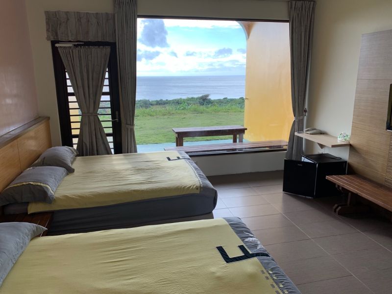 Hotelik na Ludao z widokiem na Ocean Spokojny (fot. M. Głabuś)