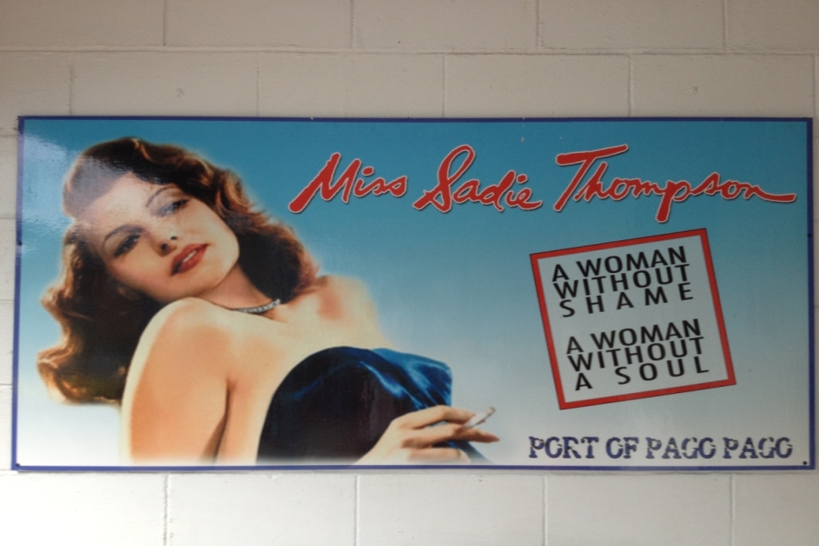 Reklama filmu Port Pago Pago o Sadie Thompson