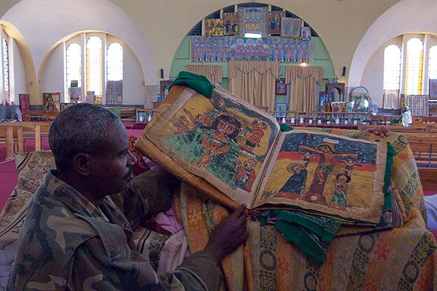 Święte księgi Axum (fot. Patrycja Ciosek)