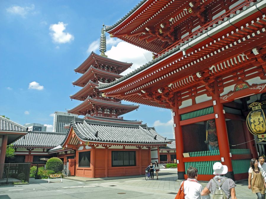 Świątynia Sensōji w dzielnicy Asakusa w Tokio (fot. Tadeusz Andruchow)