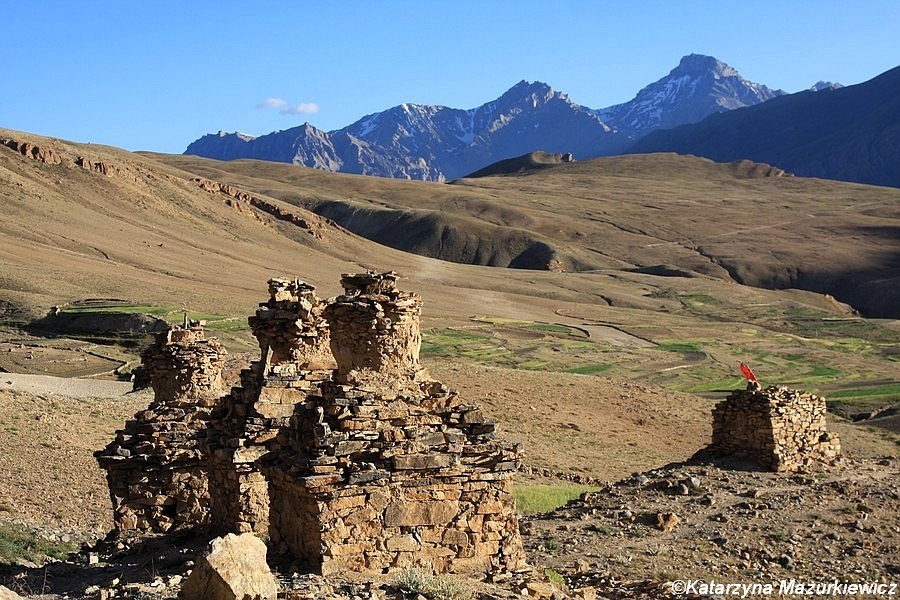 Spiti - okolice wsi Kibber ostatniego punktu trekkingu