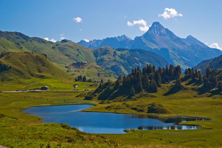 Kalbelesee niedaleko Przełęczy Hochtannbergpass