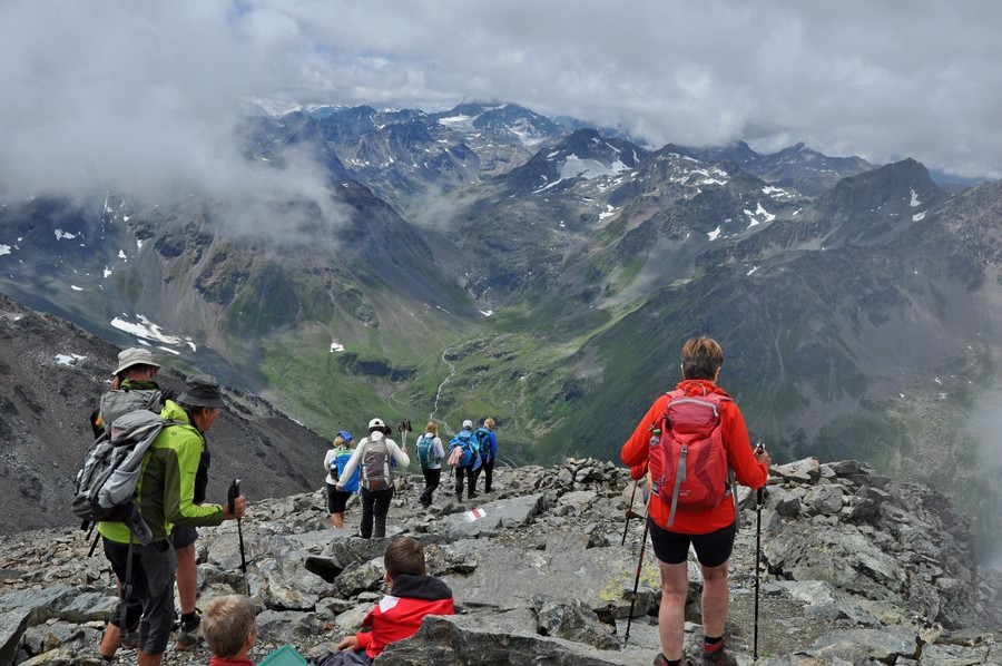 Na szlaku pod szczytem Schwarzhorn (fot. Ewa Styrkowiec)