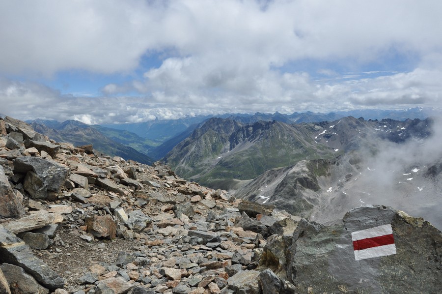 Widok ze szczytu Schwarzhorn (fot. Ewa Styrkowiec)