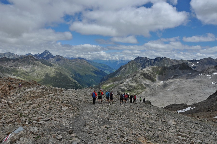 Wędrując w stronę Grialetsch Hutte (fot. Ewa Styrkowiec)