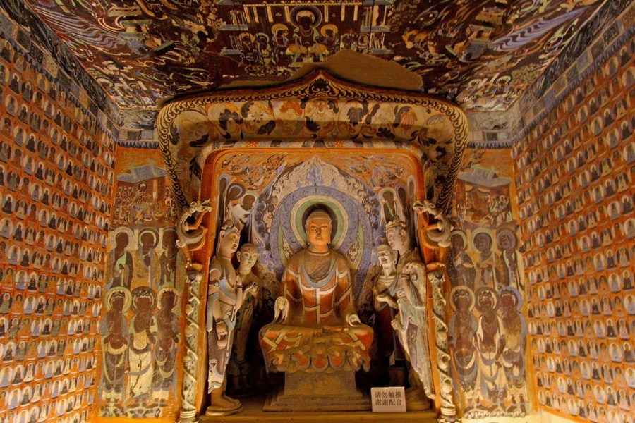 Jaskinie Mogao nieopodal Dunhuang. fot.Archiwum KP Horyzonty