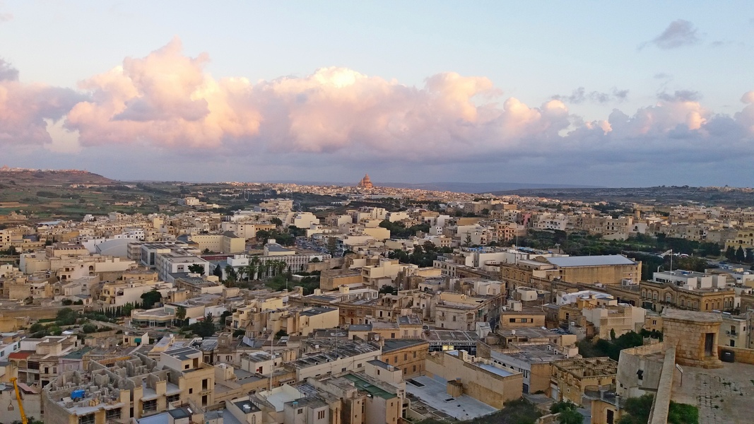 Widok z cytadeli w Victorii/Rabat na Gozo (fot. Agnieszka Fundowicz-Skrzyńska)