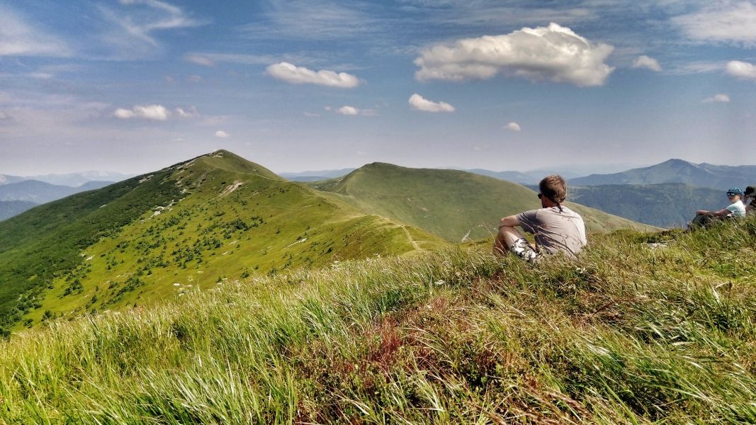 Patrząc na Gorgany (fot. Paweł Klimek)