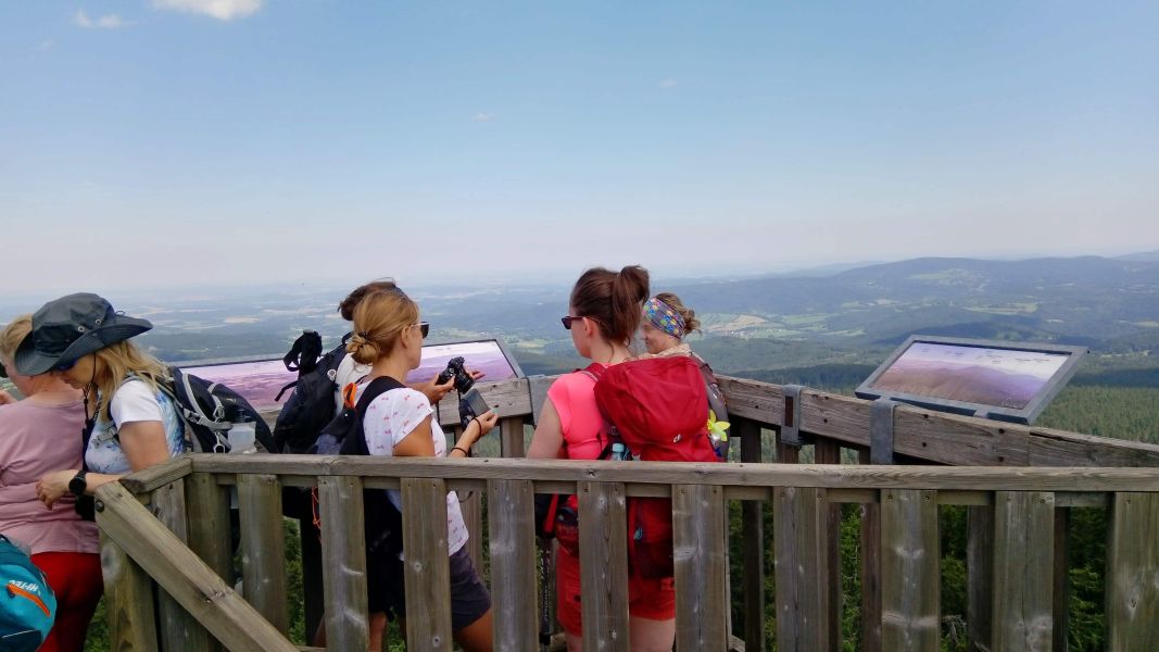 Na wieży widokowej na Bobinie (fot. Paweł Klimek)