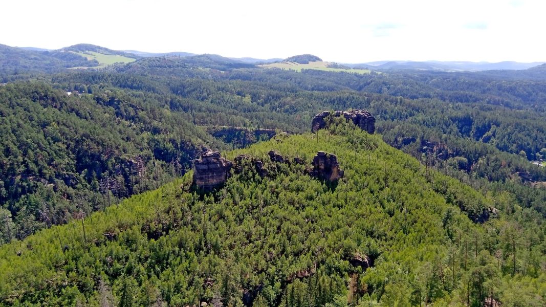 Widok z Vilemowej Skały na Czeską Szwajcarię (fot. Paweł Klimek)