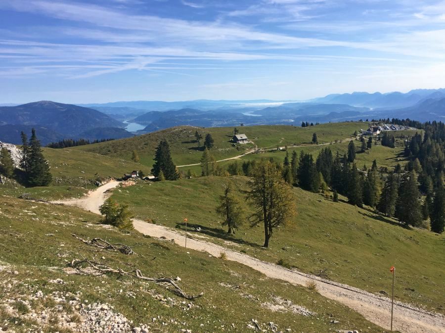 Widok spod Dobratscha na karynckie jeziora (fot. Paweł Klimek)