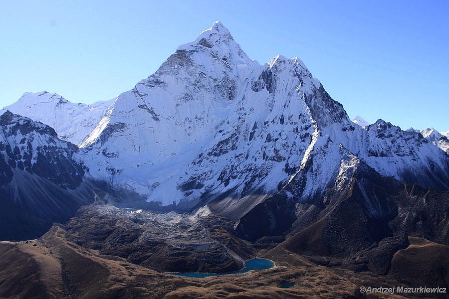 Ama Dablam widziany z okolic Dingboche