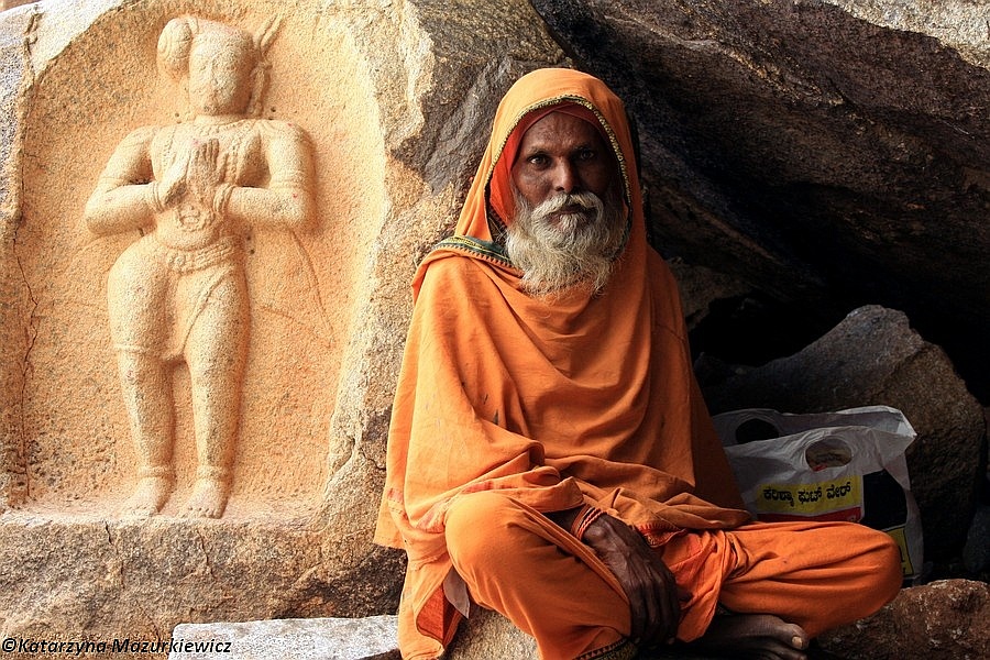 Sadhu - święty mąż w Hampi