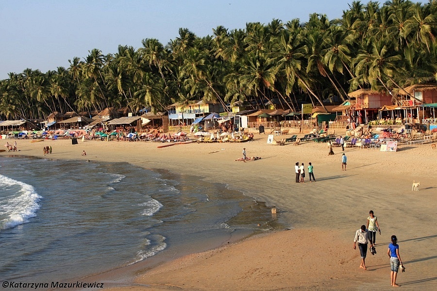 Plaża w Palolem na Goa