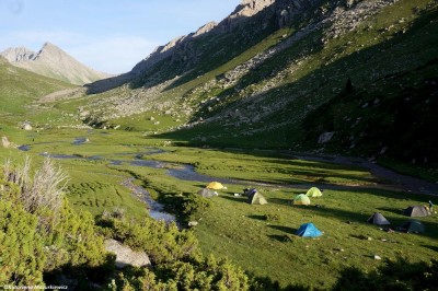 Biwak w dolinie Jergez