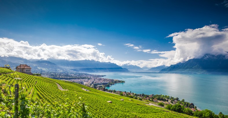 Panorama Alp | Jezioro Genewskie i Matterhorn