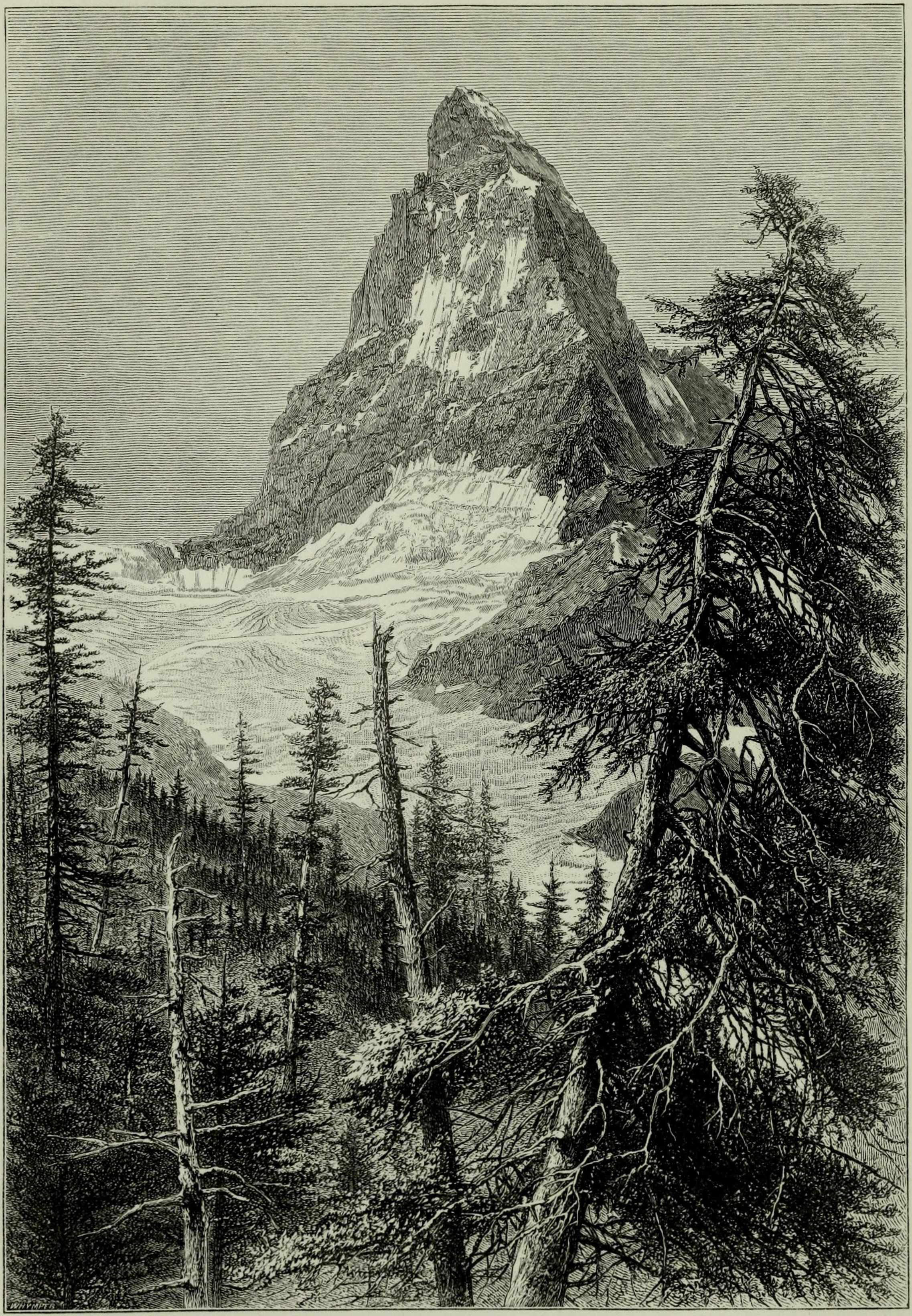 Matterhorn na rycinie Edwarda Whympera